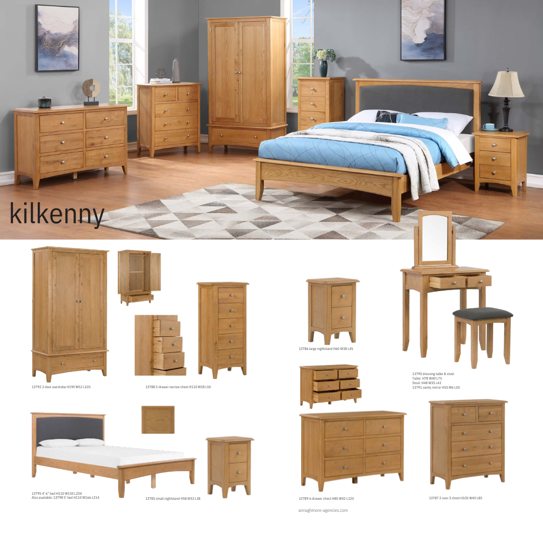 Kilkenny Oak 2 Over 3 Drawer Chest
