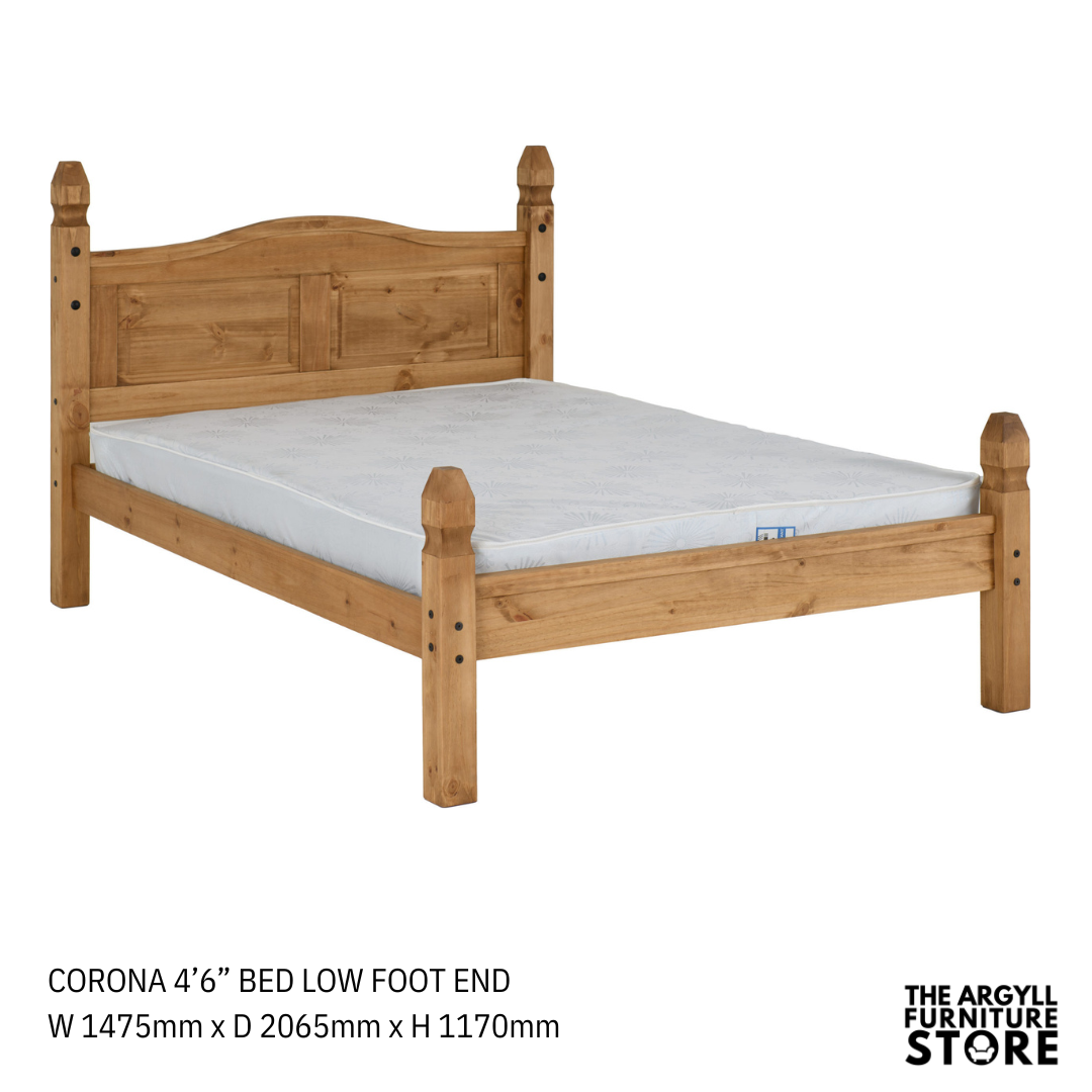 Corona Beds Distressed Waxed Pine