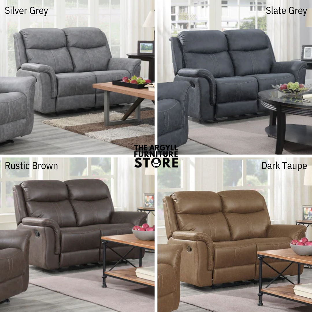 Portland 2 Seater Manual Recliner