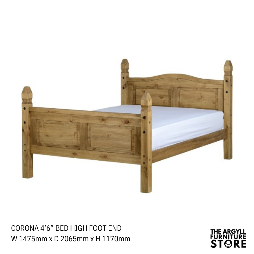 Corona Beds Distressed Waxed Pine