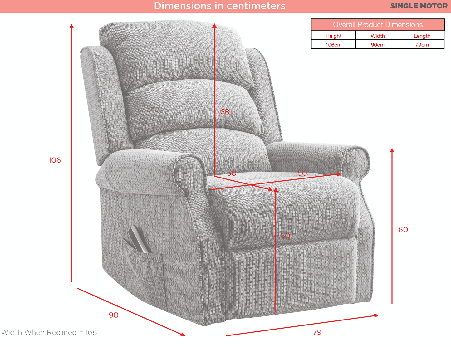 Windsor Lift And Tilt Armchair Single Motor