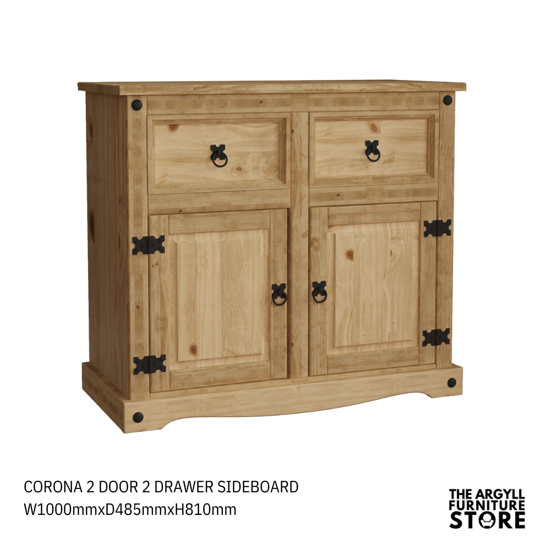 Corona Sideboards Distressed Waxed Pine