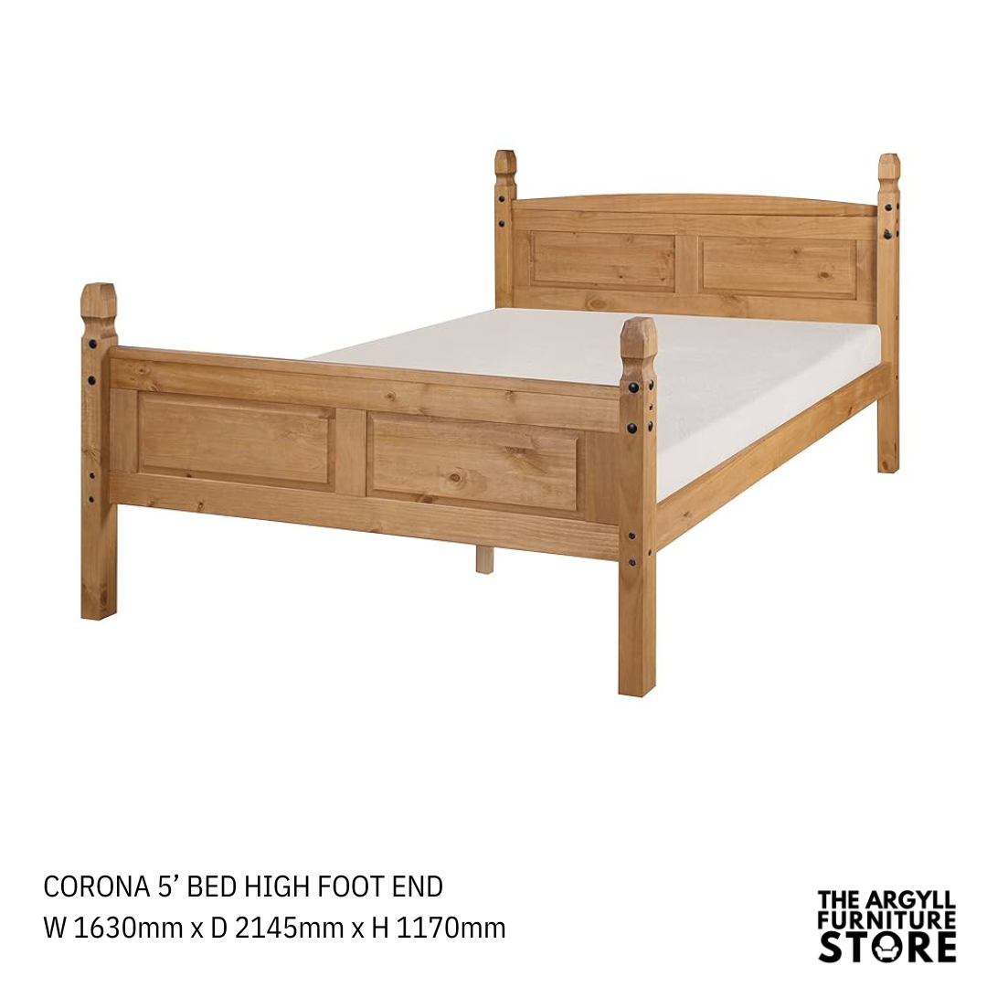 Corona Beds Distressed Waxed Pine