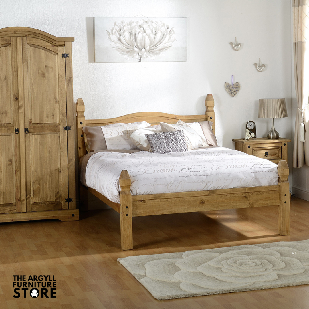 Corona Beds Distressed Waxed Pine