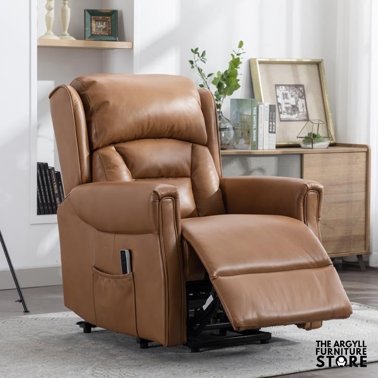 Sandringham Lift And Tilt Armchair - Leather