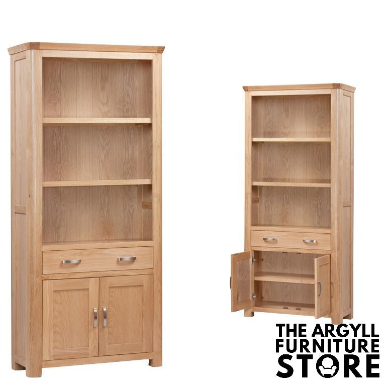 Treviso Oak High Bookcase