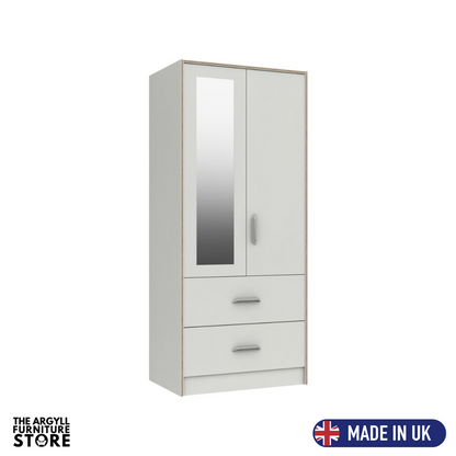 Marlow 2 Door Combi Robe with Mirror