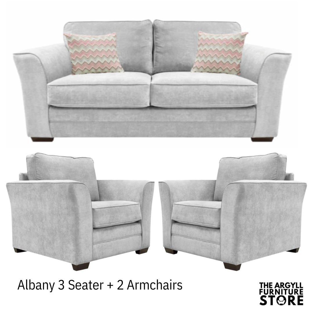 Albany 3 Seater + 2 Armchairs
