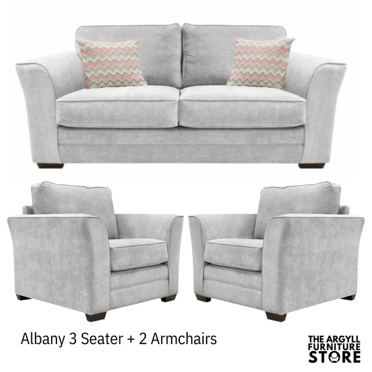 Albany 3 Seater + 2 Armchairs