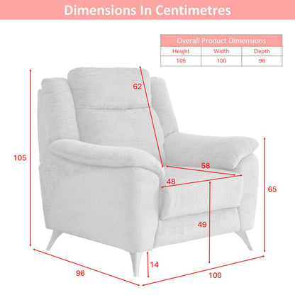 Monroe 3 Seater Electric Recliner & 2 Armchair Set
