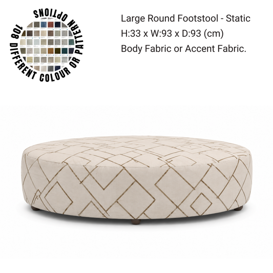 Large Round Footstool - Static