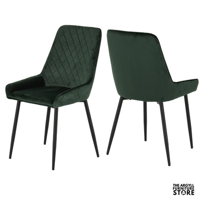 Avery Velvet Dining Chair Pair