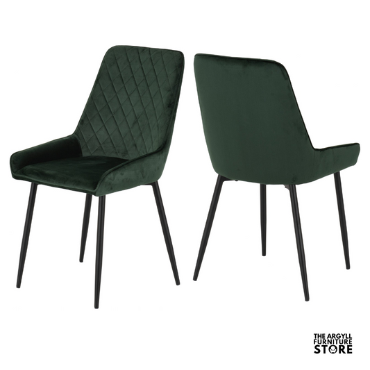 Avery Velvet Dining Chair Pair
