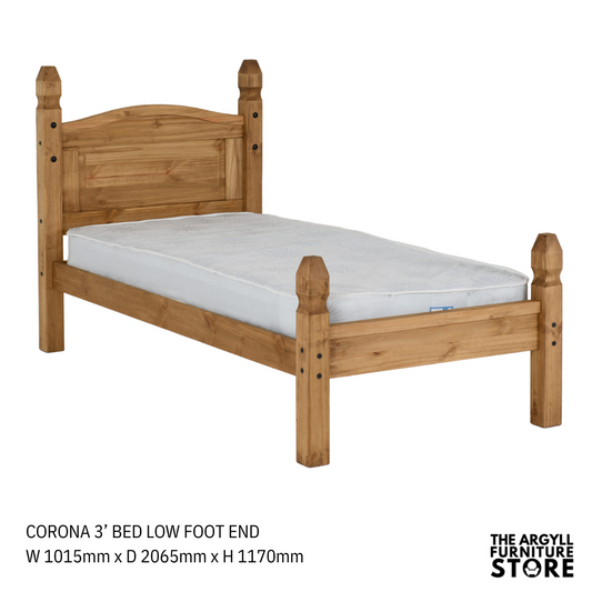 Corona Beds Distressed Waxed Pine