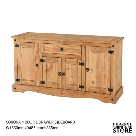 Corona Sideboards Distressed Waxed Pine
