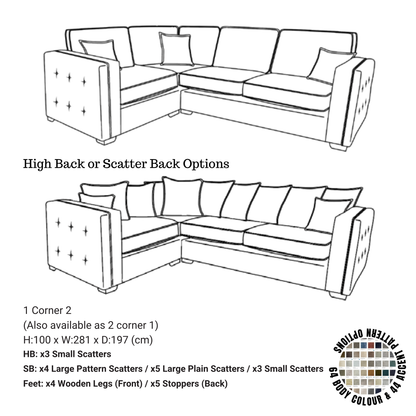 Ariya Corner Sofa System