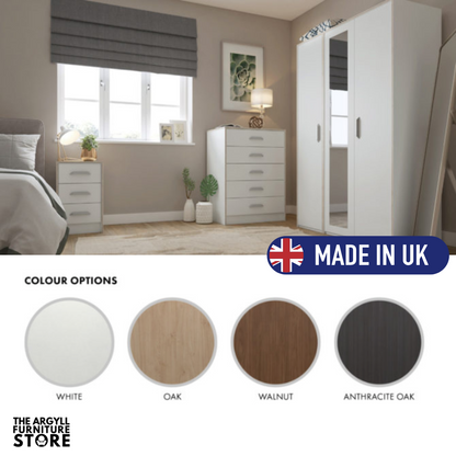 Marlow 2 Door Combi Robe with Mirror