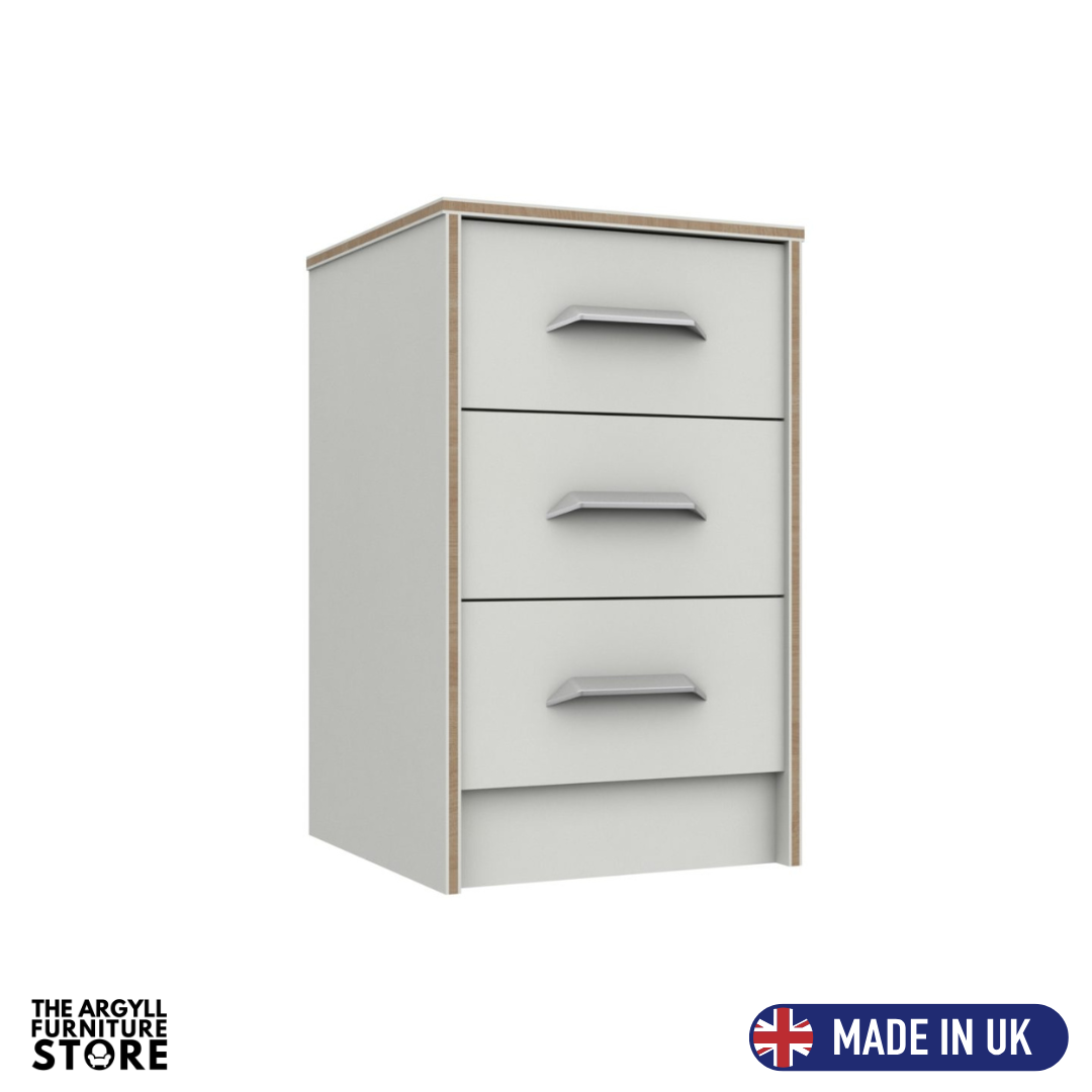 Marlow 3 Drawer Bedside