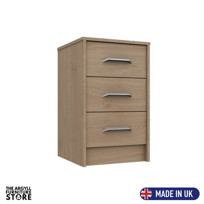 Marlow 3 Drawer Bedside