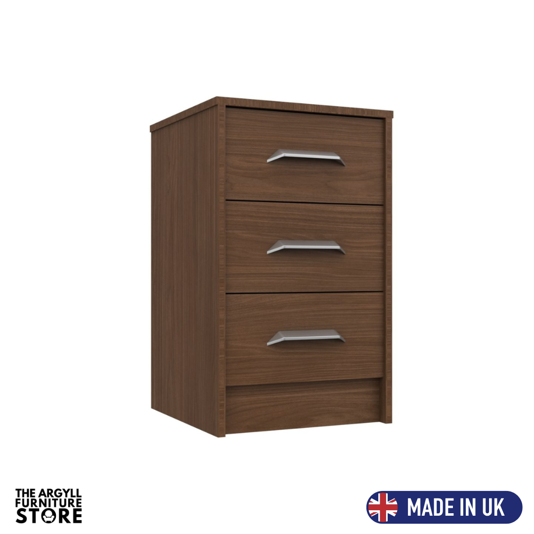 Marlow 3 Drawer Bedside