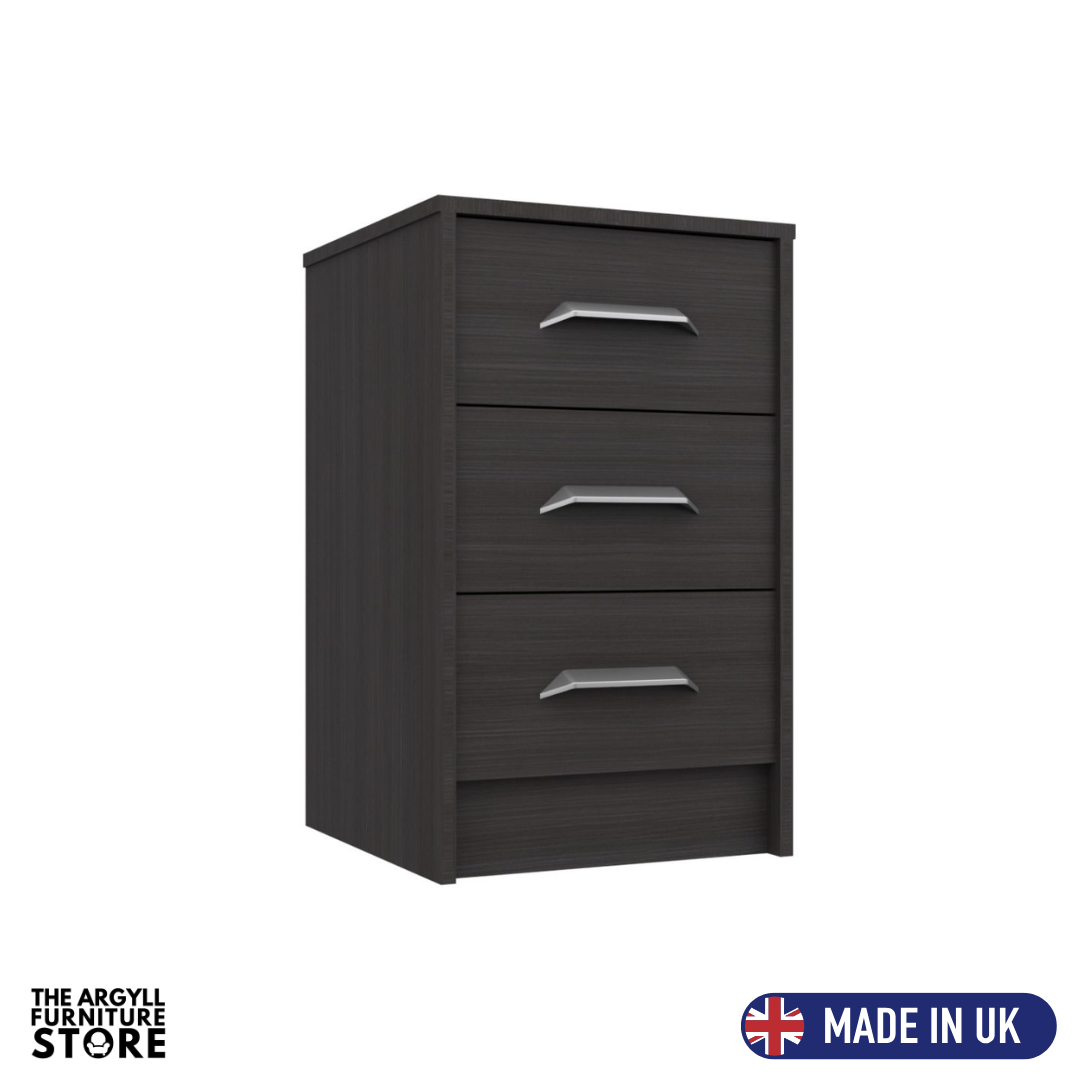 Marlow 3 Drawer Bedside