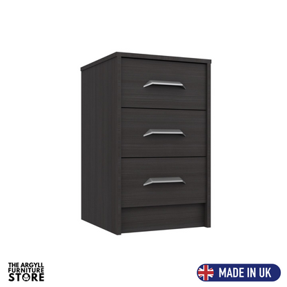 Marlow 3 Drawer Bedside