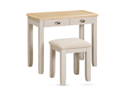 Windermere Oak Painted Dressing Table, Stool & Mirror