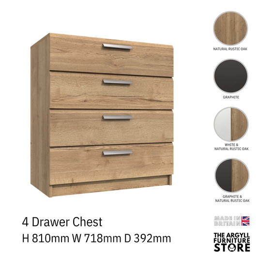 Waterfall 4 Drawer Chest