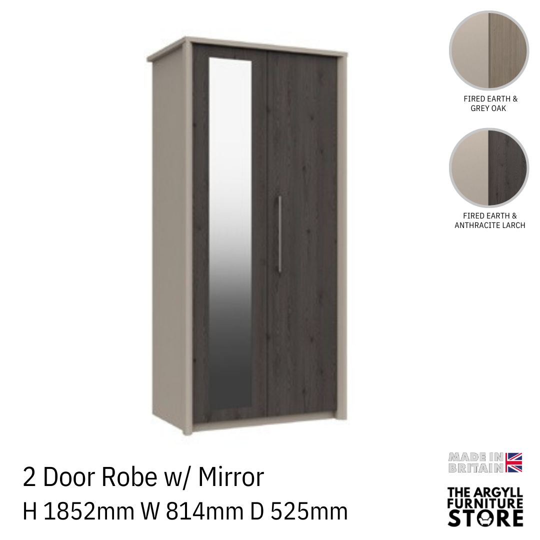 Burford 2 Door Robe with Mirror