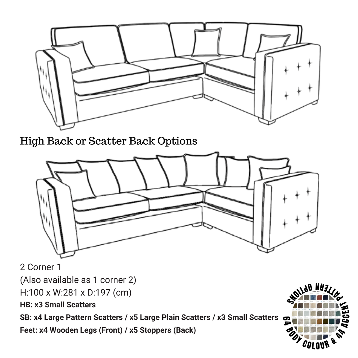 Ariya Corner Sofa System