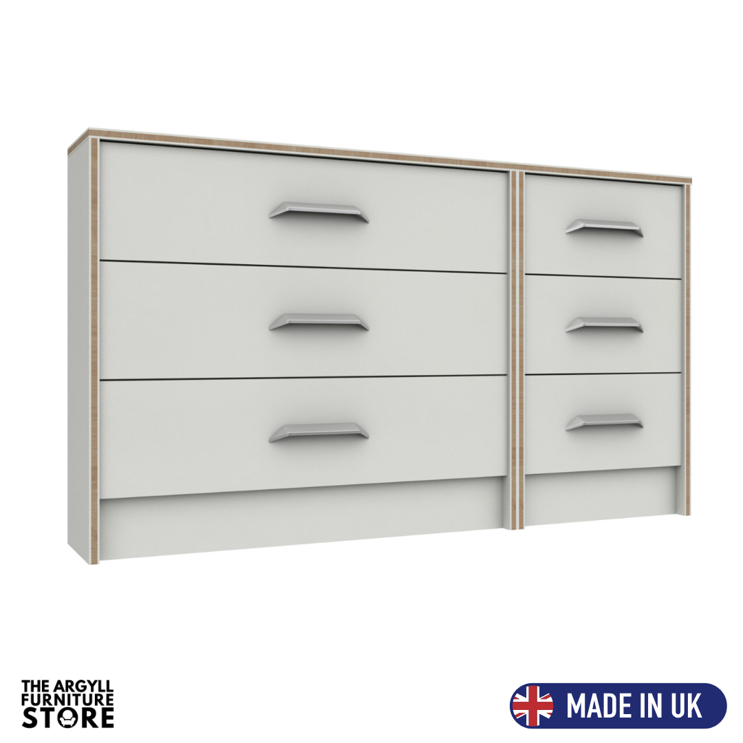 Marlow 3 Drawer Double Chest