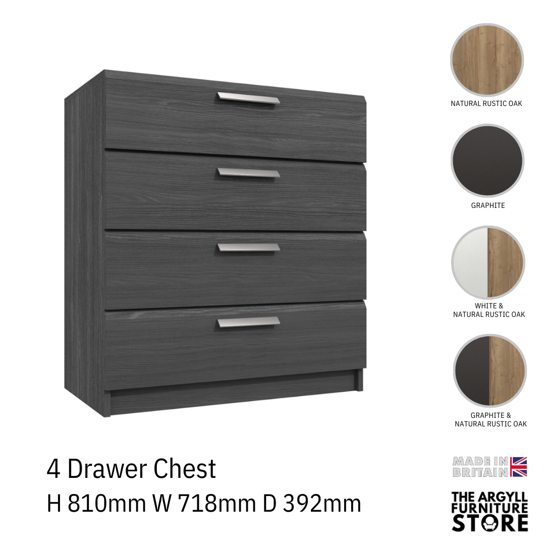 Waterfall 4 Drawer Chest