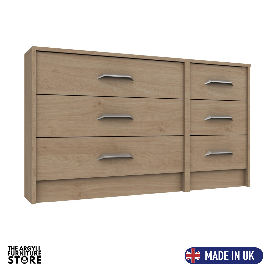 Marlow 3 Drawer Double Chest
