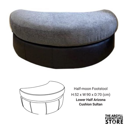 Darwin Half Moon Footstool