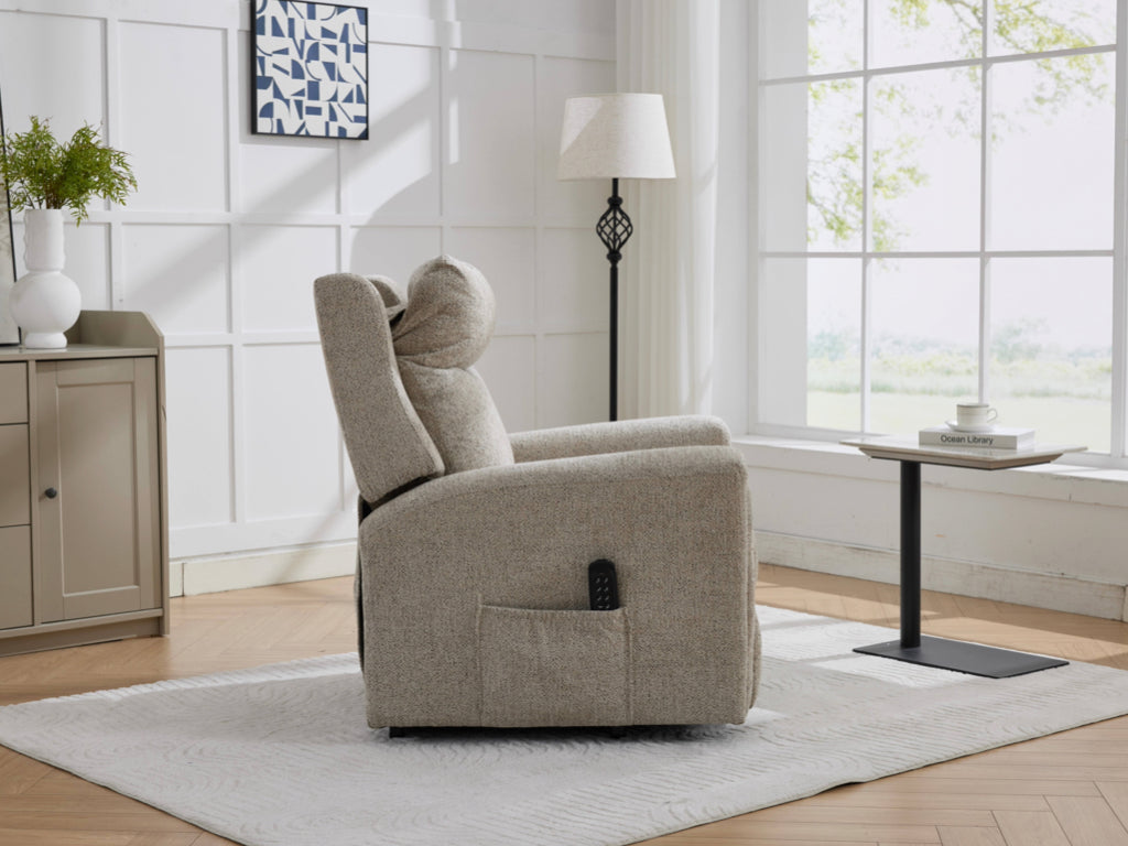 Mayfair Fabric Electric Lift & Tilt Quad Motor Recliner