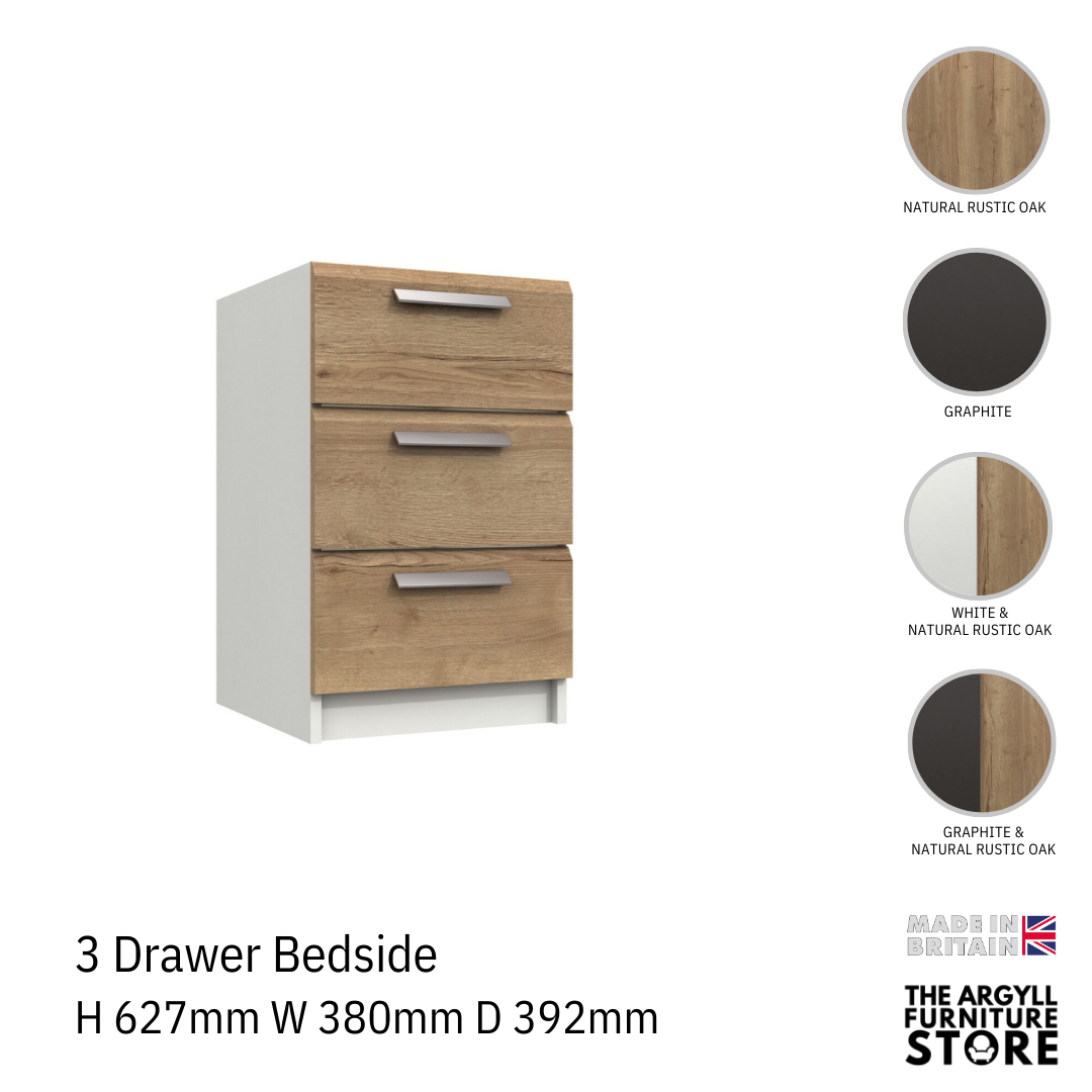 Waterfall 3 Bedside Table