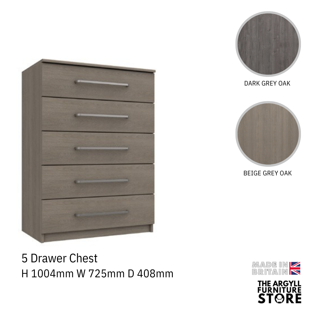 Minnesota 5 Drawer Chest