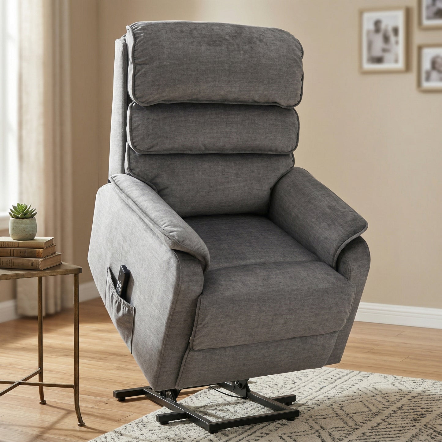 Savoy Lift And Tilt Dual Motor Armchair Grey