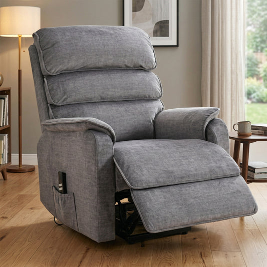 Savoy Lift And Tilt Dual Motor Armchair Grey