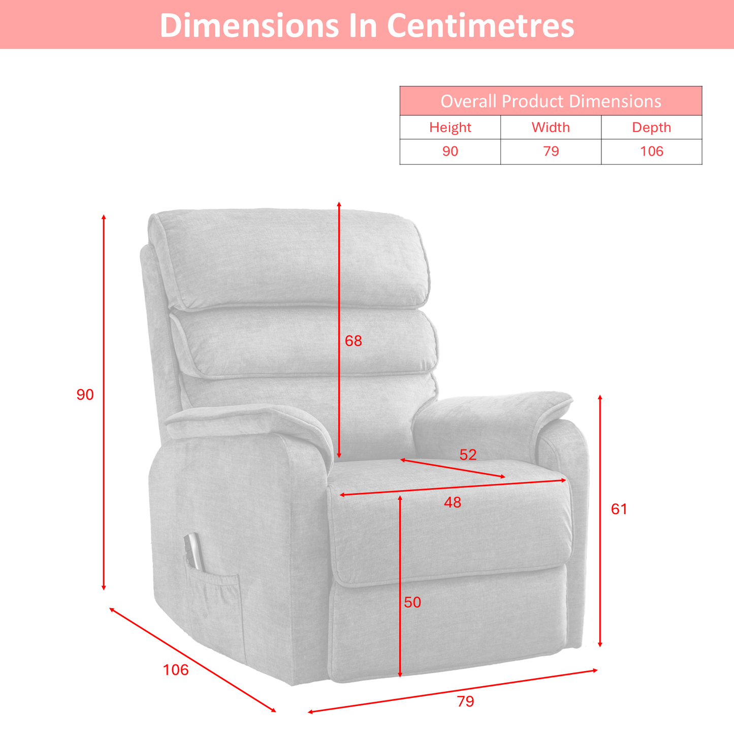 Savoy Lift And Tilt Dual Electric Armchair
