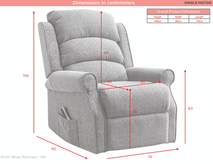 Windsor Lift And Tilt Armchair Single Motor