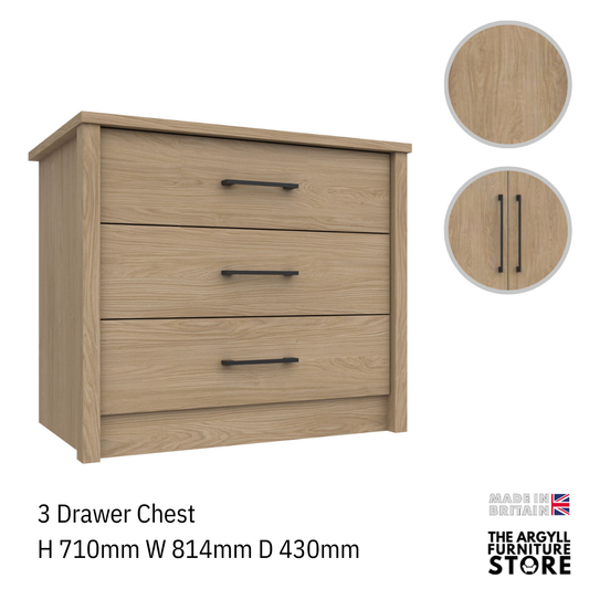 Edale 3 Drawer Chest