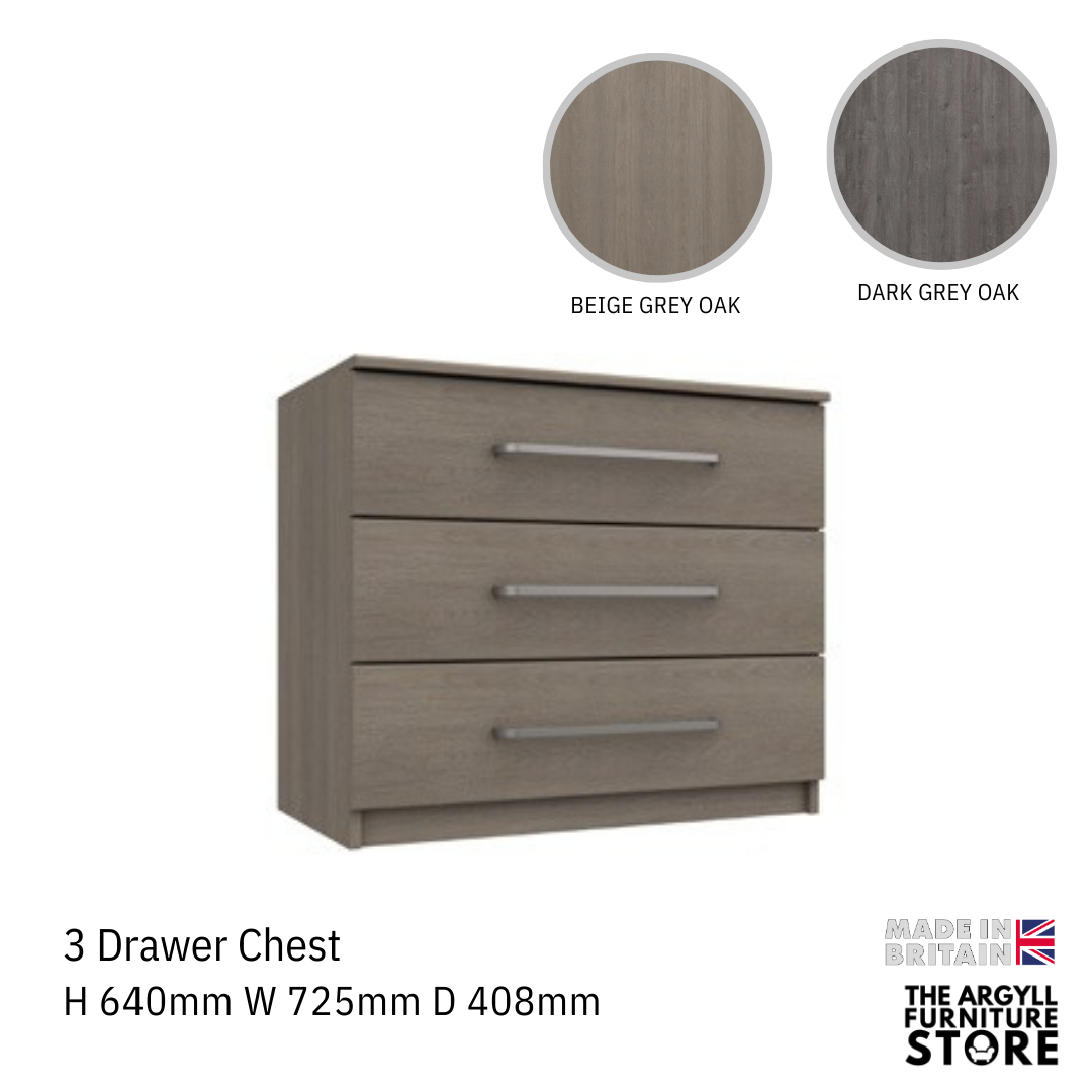 Minnesota 3 Drawer Chest