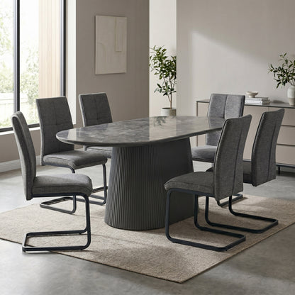 Barletta Sintered Stone Dining Set (Table + 6 Venezia Chairs)