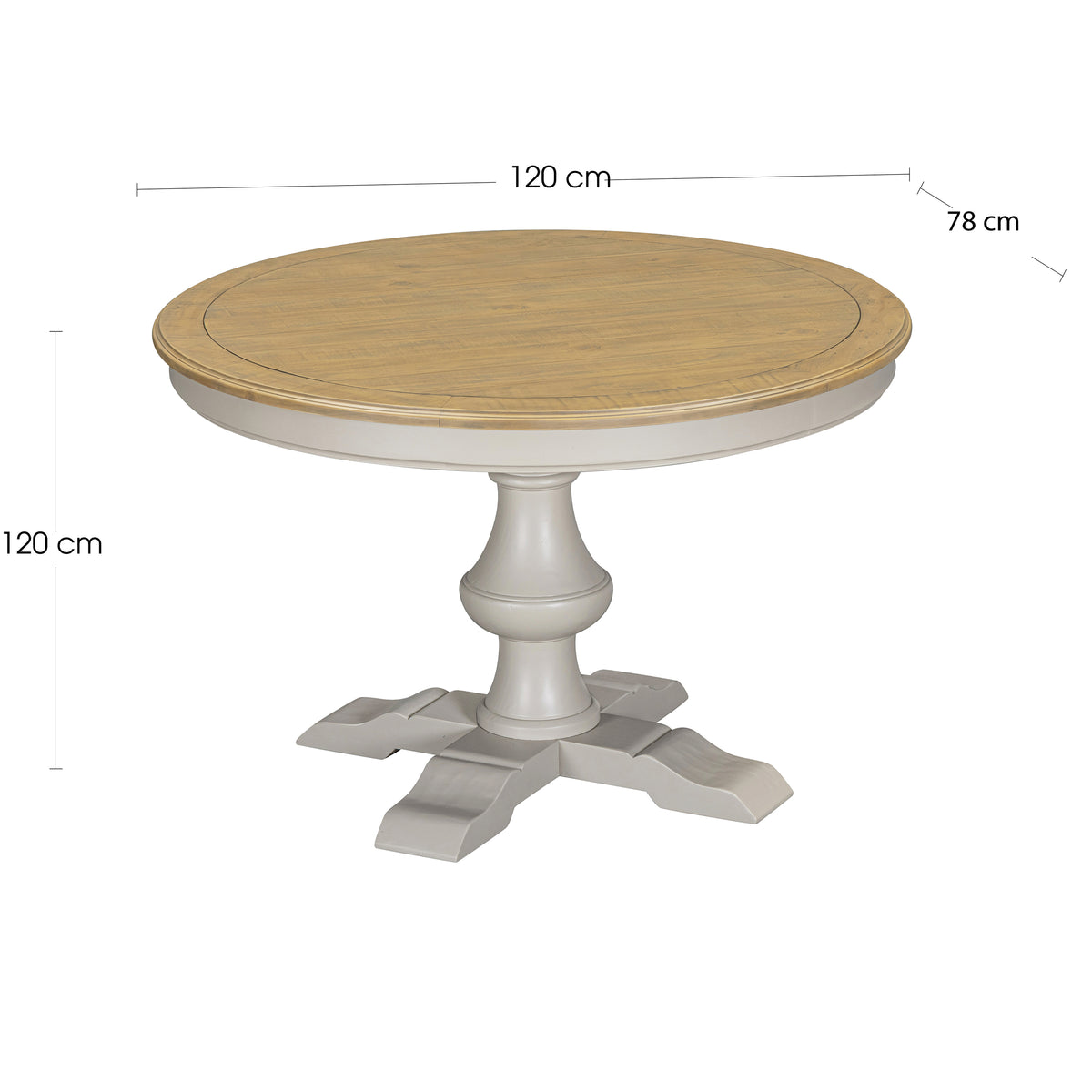 Chateau Painted 200cm Round Dining Table
