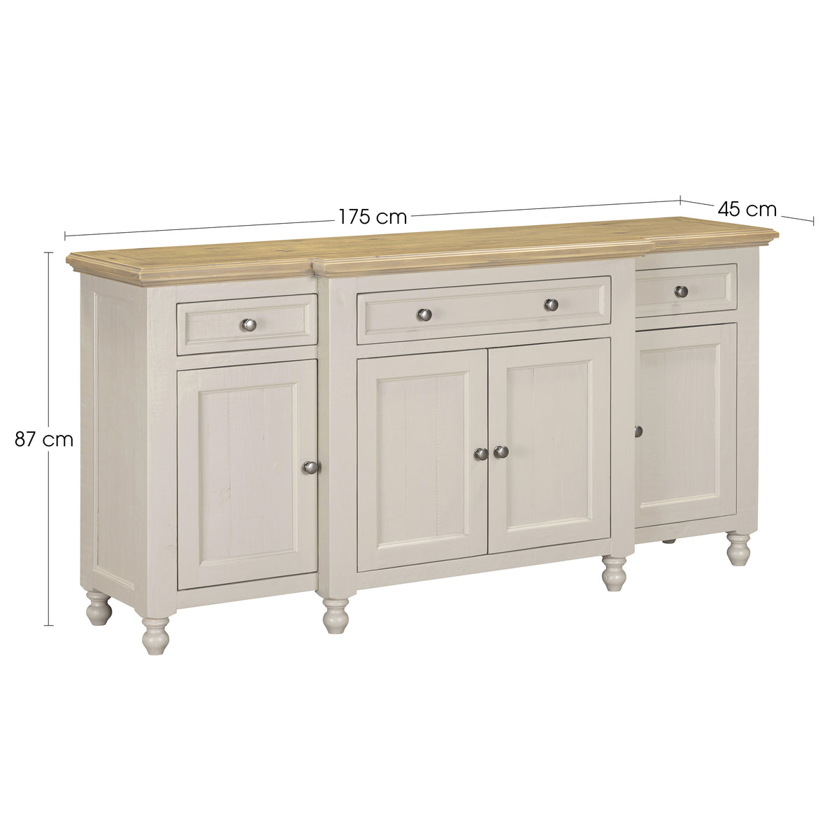 Chateau Painted 4 Door 2 Drawer Sideboard