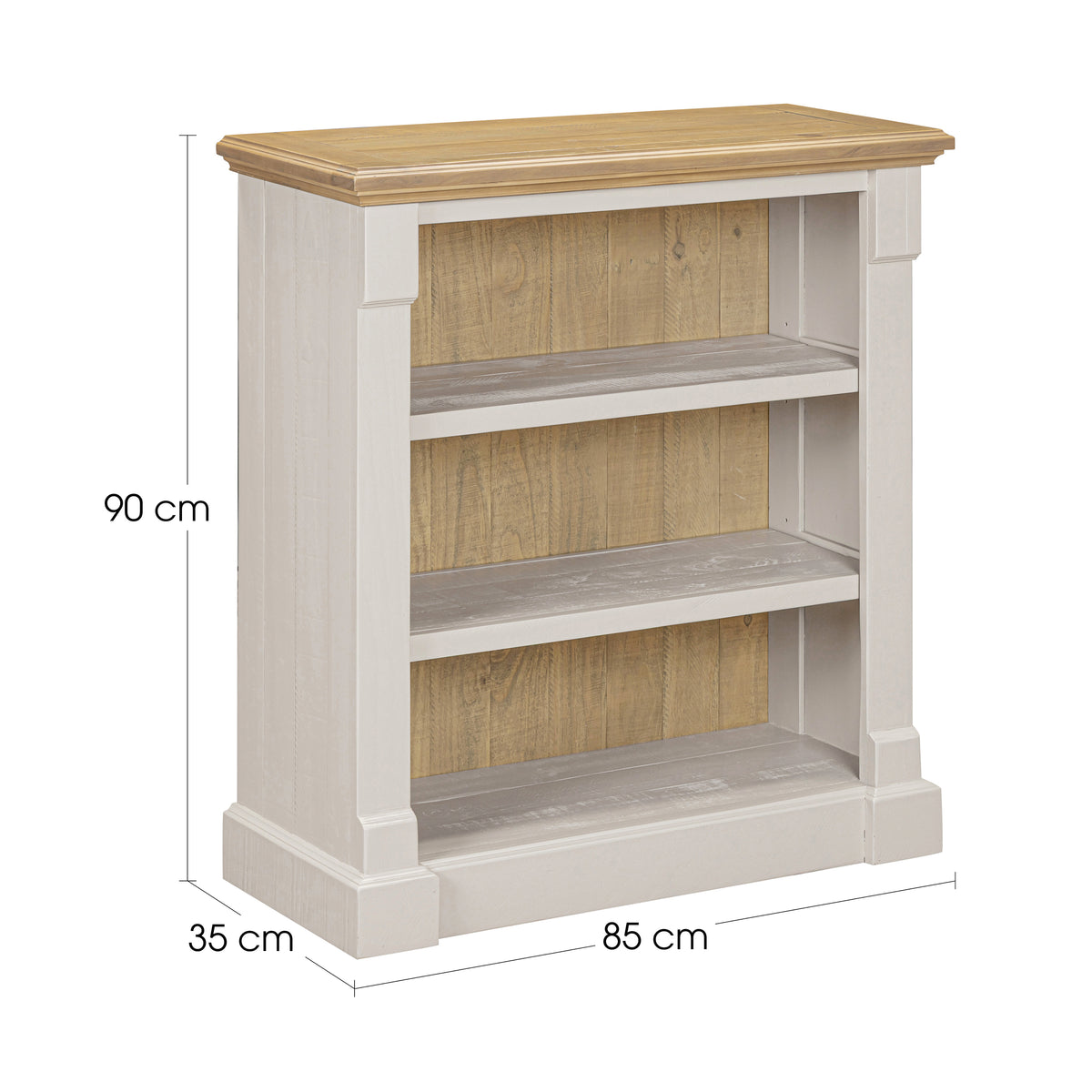 Chateau Painted Low Bookcase