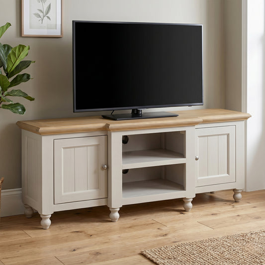 Chateau Painted Large TV Unit with 2 Doors