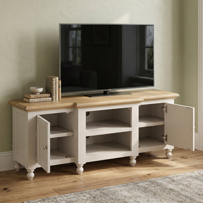 Chateau Painted Large TV Unit with 2 Doors