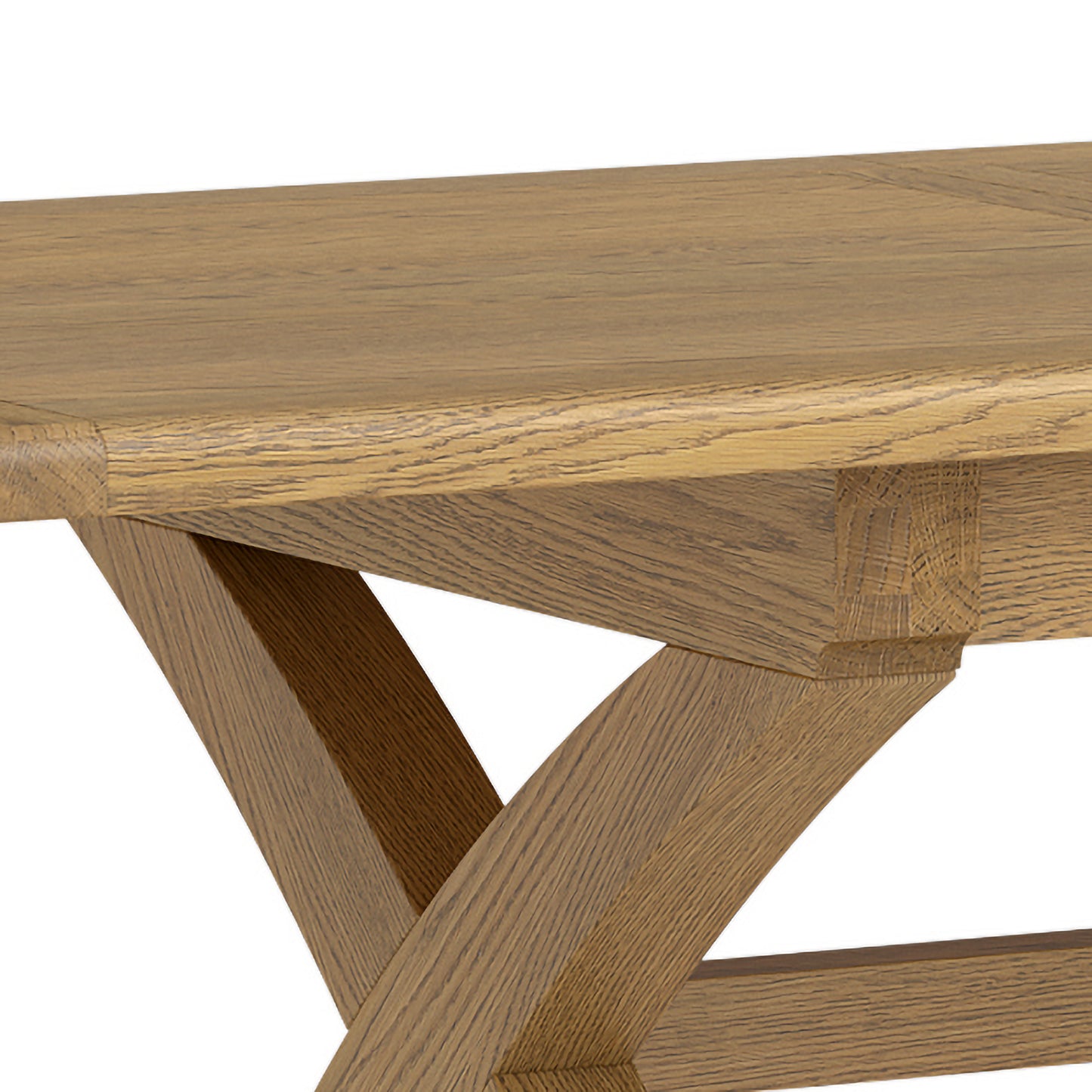 Dorchester Oak Cross Leg 200-250cm Extension Dining Table
